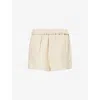 Dissh Womens Frankie High-rise Woven Shorts Oat In Oat