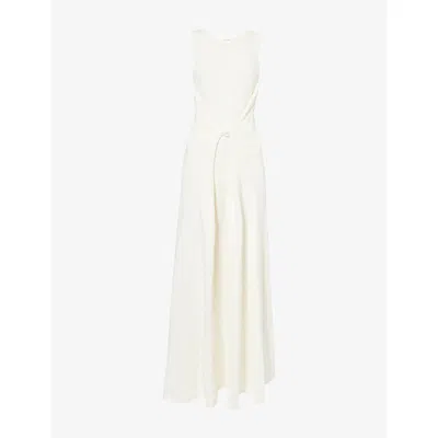 Dissh Womens Sue Sleeveless Cotton-knit Maxi Dress Off White