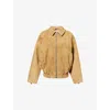 Dissh Womens Denver Suede Bomber Jacket Pampas In Brown