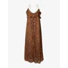 Dissh Womens Rust Terra Capri Sleeveless Maxi Dress In Brown