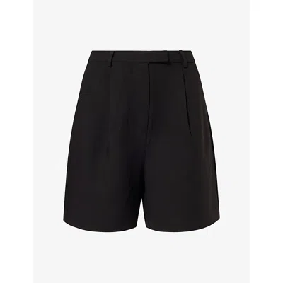 Dissh Womens Solene Pleated Woven Shorts Black