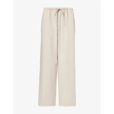 Dissh Womens Vianna Elasticated Woven Trousers Bone