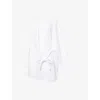 Dissh Womens White Aurelia Single-sleeve Linen Mini Dress In White