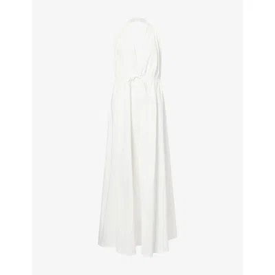 Dissh Womens Tammy Sleeveless Cotton Midi Dress White In Multi