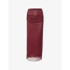 Dissh Womens Wine Nyra Draped Stretch-woven Midi Skirt In Brown