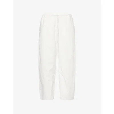 Dissh Womens Zahara Cotton-poplin Trousers White
