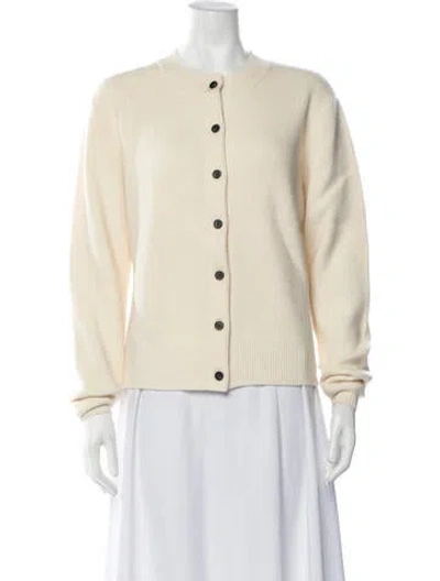 Pre-owned Dissh Wool Open Front Sweater In Yellow