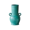 Distant Lands 12" Teal Vase In Blue