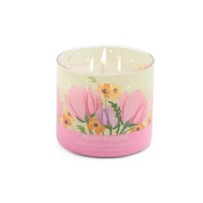 Distant Lands 14oz Peony Blooms 3-wick Scented Jar Candle