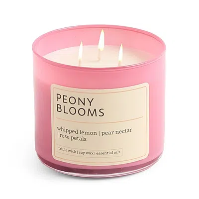 Distant Lands 14oz Peony Blooms 3-wick Scented Jar Candle