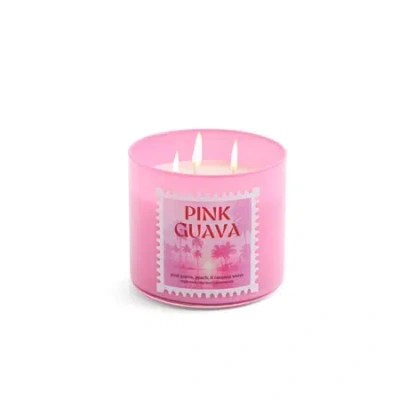 Distant Lands 14oz Pink Guava 3-wick Scented Jar Candle