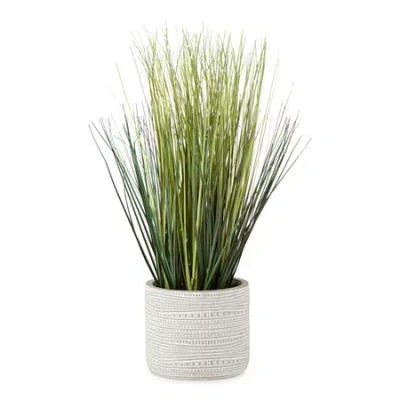 Distant Lands 16" Potted Grass Artificial Plant In Green