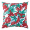 Distant Lands 18x18 Pomegranate Square Throw Pillow In Pink