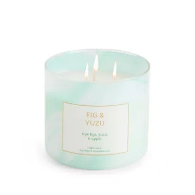 Distant Lands Fig And Yuzu 3-wick Scented Jar Candle
