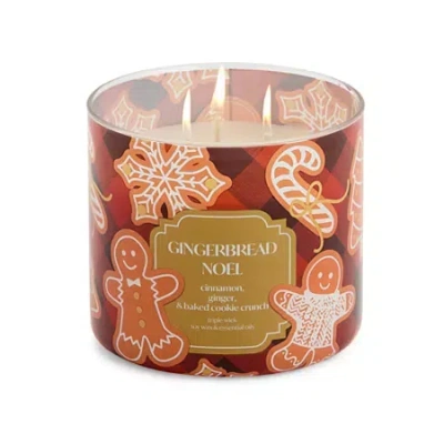 Distant Lands Gingerbread Noel 3-wick Scented Jar Candle
