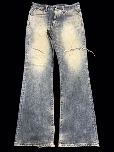 Pre-owned Distressed Denim X Edwin Bootcut Thrashedvtg Edwin Bootcut Thrashed Denim F406
