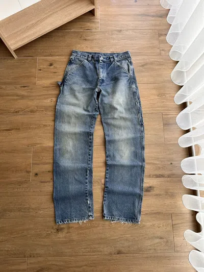 Pre-owned Distressed Denim X Vintage Blue Ridge Distressed Denim Baggy Carpenter Jeans