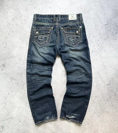 Pre-owned Distressed Denim X Vintage Distressed Denim Faded Jeans Trashed Y2k Pants