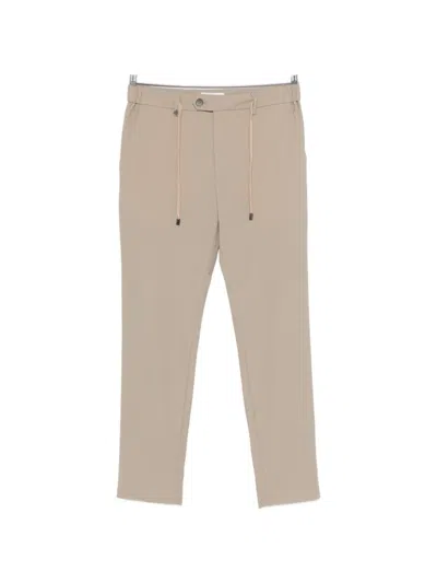 Distretto 12 32 York T. Adctive Drawstring Trousers In Neutral