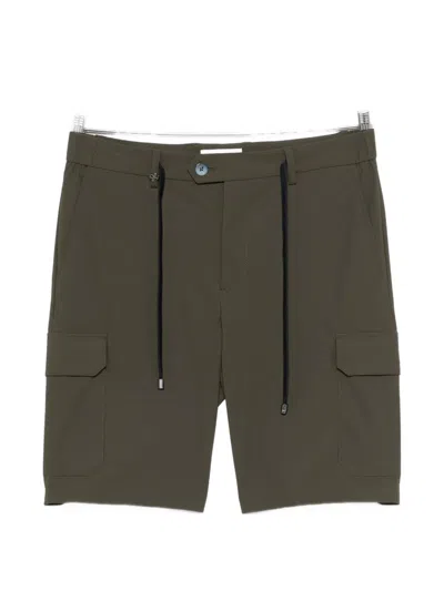 Distretto 12 Drawstring Cargo Shorts In Green