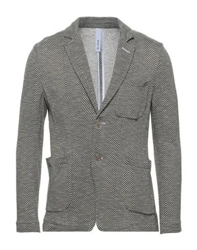 Distretto 12 Man Blazer Military Green Size 46 Cotton, Linen