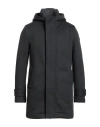 Distretto 12 Man Coat Charcoal Size 38 Polyester, Cotton, Polyamide In Multi
