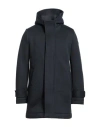 Distretto 12 Man Coat Midnight Blue Size 38 Polyester, Cotton, Polyamide In Multi