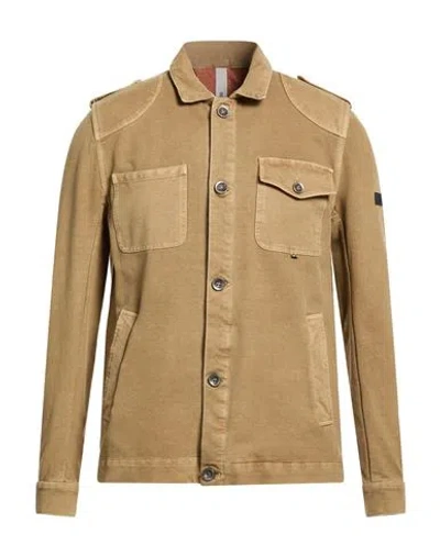 Distretto 12 Man Jacket Sand Size 38 Cotton, Elastane In Brown