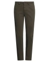 Distretto 12 Man Pants Military Green Size 30 Cotton, Elastane