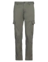 Distretto 12 Man Pants Military Green Size 30 Cotton, Elastane