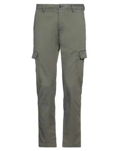 Distretto 12 Man Pants Military Green Size 30 Cotton, Elastane In Green