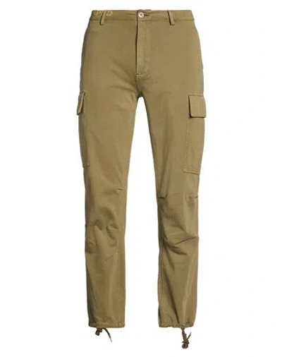 Distretto 12 Man Pants Military Green Size 32 Cotton, Nylon, Elastane