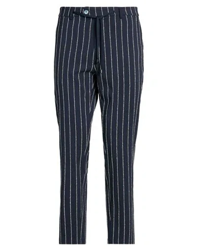 Distretto 12 Man Pants Navy Size 36 Viscose, Polyamide, Polyester, Elastane In Black