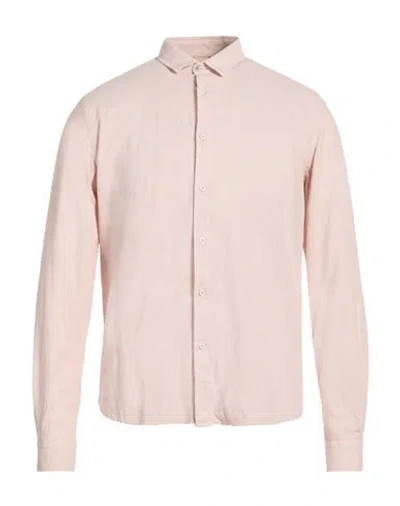 Distretto 12 Man Shirt Blush Size L Cotton In Pink