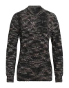 Distretto 12 Man Sweater Charcoal Size 38 Acrylic, Wool In Grey