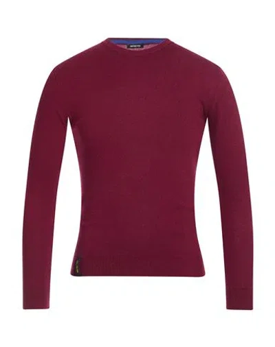 Distretto 12 Man Sweater Garnet Size S Wool, Viscose, Polyamide, Cashmere In Red