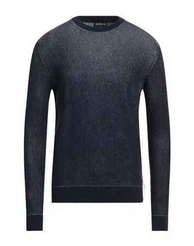 Distretto 12 Man Sweater Midnight Blue Size Xl Cotton, Elastane