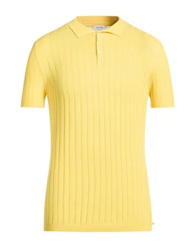 Distretto 12 Man Sweater Yellow Size L Cotton