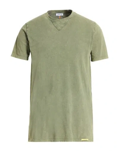 Distretto 12 Man T-shirt Military Green Size S Cotton
