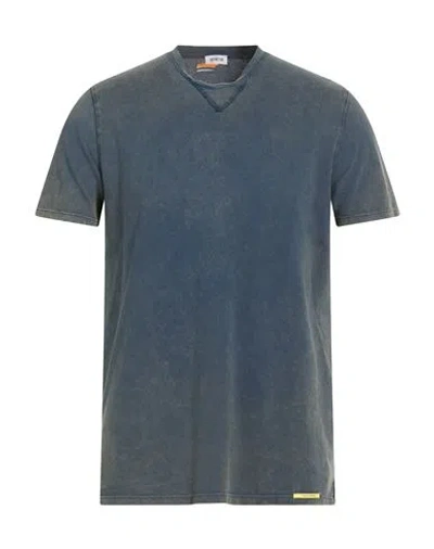 Distretto 12 Man T-shirt Slate Blue Size S Cotton