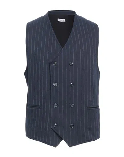 Distretto 12 Man Tailored Vest Midnight Blue Size Xxl Cotton, Polyester, Viscose