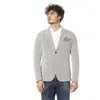 DISTRETTO12 BEIGE COTTON BLAZER