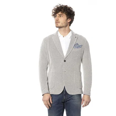 Distretto12 Beige Cotton Blazer In Gray