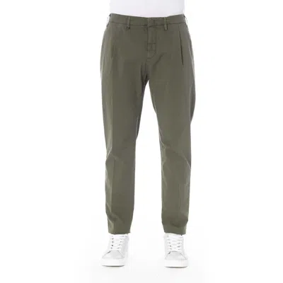 Distretto12 Green Cotton Jeans & Pant In Gray