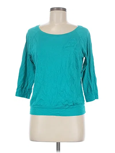 Pre-owned District 3/4 Sleeve T-shirt In Teal