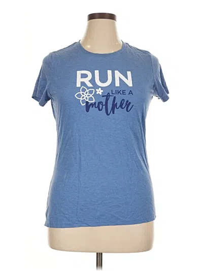 Pre-owned District Active T-shirt In Blue