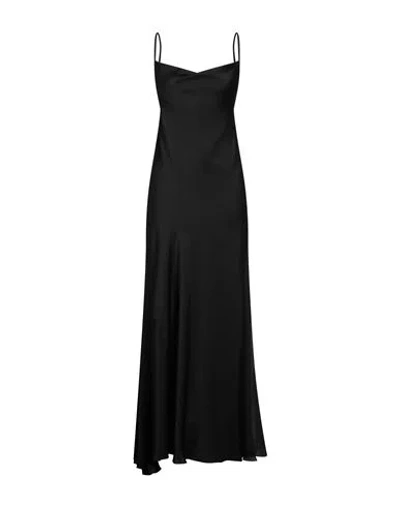 District By Margherita Mazzei Woman Maxi Dress Black Size 10 Polyester