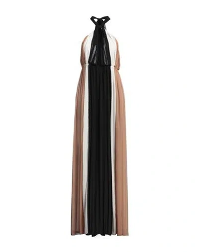 District By Margherita Mazzei Woman Maxi Dress Black Size 8 Polyester