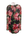 District By Margherita Mazzei Woman Mini Dress Black Size 8 Polyester, Polyamide, Elastane In Black