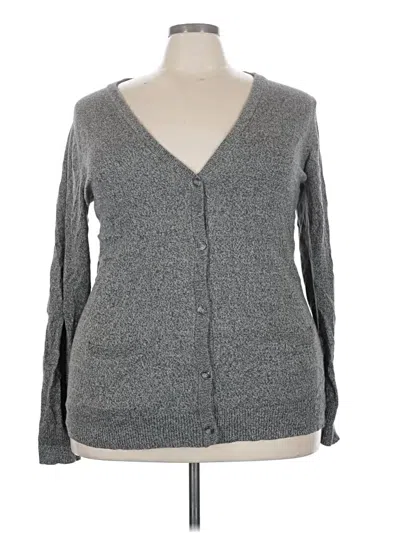Pre-owned District Cardigan Sweater In Gray